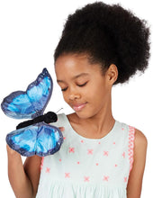 Load image into Gallery viewer, Folkmanis Blue Morpho Butterfly Finger Puppet