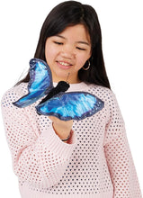Load image into Gallery viewer, Folkmanis Blue Morpho Butterfly Finger Puppet