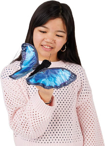 Folkmanis Blue Morpho Butterfly Finger Puppet