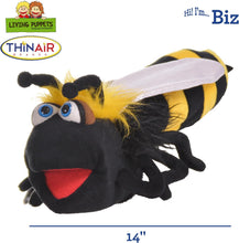 Load image into Gallery viewer, Living Puppets Biz 14 Inch Plush Bee Hand Puppet