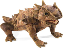 Load image into Gallery viewer, Folkmanis Horned Lizard Hand Puppet