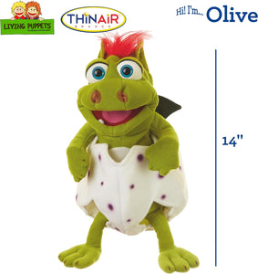 Living Puppets Olive 14-Inch Baby Dinosaur Hand Puppet