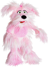 Load image into Gallery viewer, Living Puppets Zozo 20-Inch Plush Pink Dog Puppy Hand Puppet