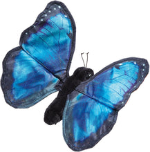 Load image into Gallery viewer, Folkmanis Blue Morpho Butterfly Finger Puppet