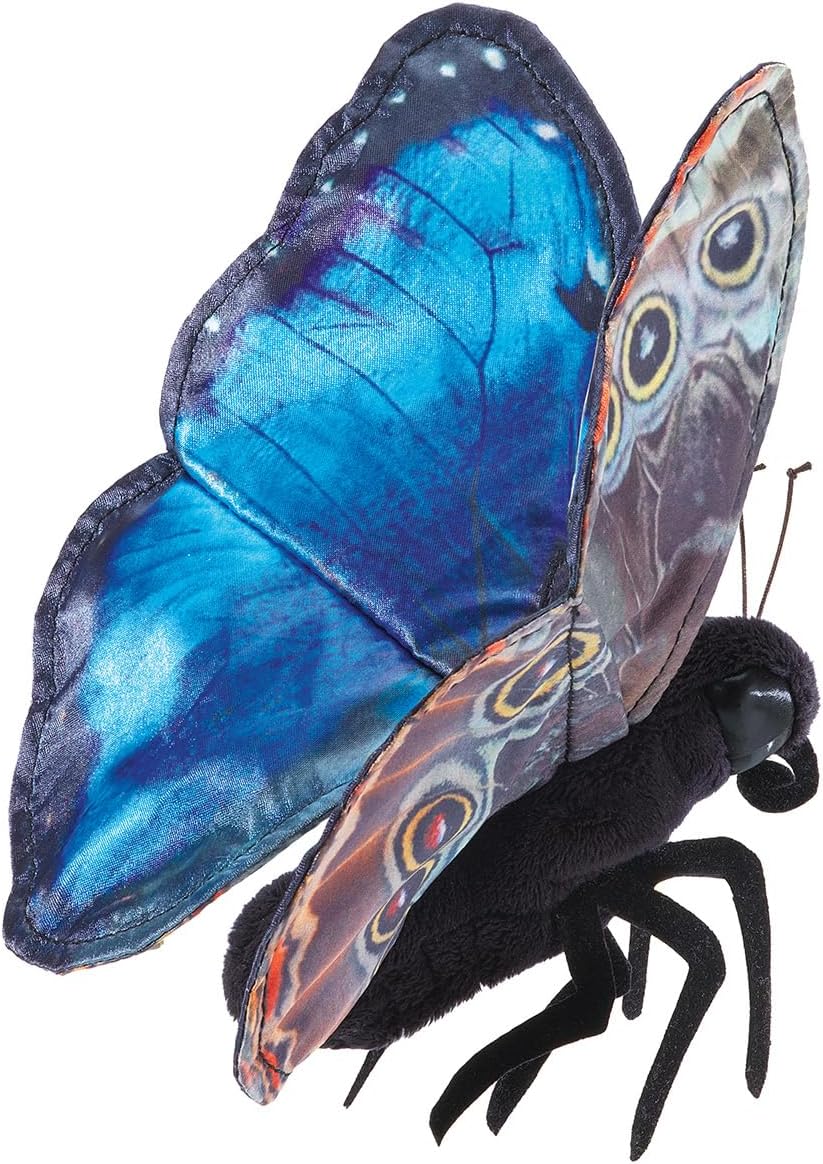 Folkmanis Blue Morpho Butterfly Finger Puppet