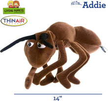 Load image into Gallery viewer, Living Puppets Addie 14-Inch Ant Plush Hand Puppet