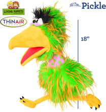 Load image into Gallery viewer, Living Puppets Pickle 18-Inch Plush Bird Hand Puppet