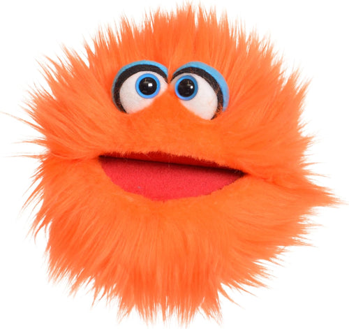 Living Puppets - Gigi The 9-Inch Orange Friendly Monster, Plush Hand Puppet