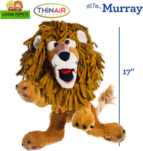 Living Puppets Murray 17-Inch Lion Hand Puppet