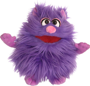 Living Puppets - Mugs The 12-Inch Purple Friendly Monster, Plush Hand Puppet