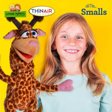 Load image into Gallery viewer, Living Puppets Smalls 21-Inch Plush Giraffe Hand Puppet