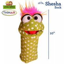 Load image into Gallery viewer, Living Puppets - Shesha Sock Puppet – 10 Inch Plush Hand Puppet