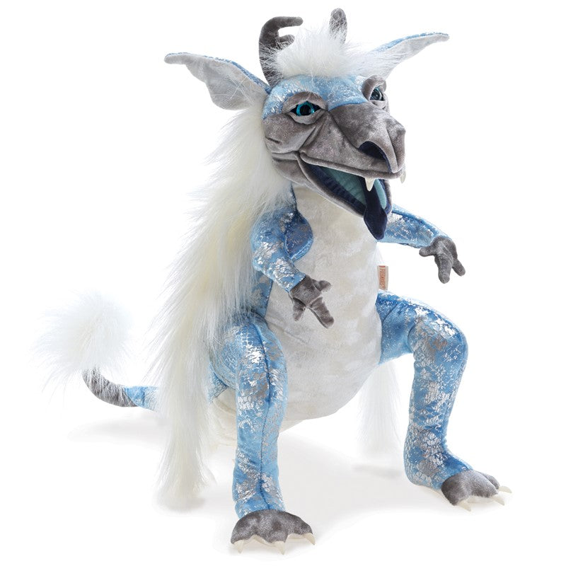Dragon, Ice Folkmanis Puppet