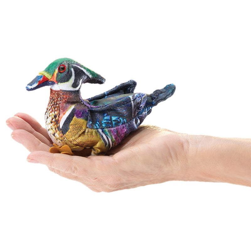 Mini Duck, Wood Folkmanis Puppet