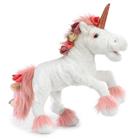 Unicorn, Music Box Folkmanis Puppet