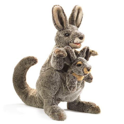 Kangaroo with Joey Folkmanis Puppet