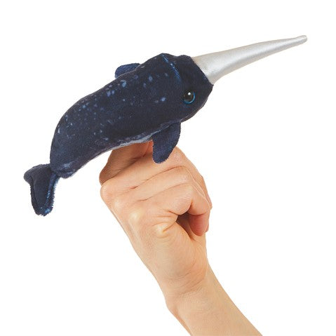 Mini Narwhal Folkmanis Puppet