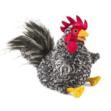 Load image into Gallery viewer, Rooster, Barred Rock Folkmanis Puppet