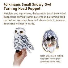 Load image into Gallery viewer, Owl, Small Snowy Owl Folkmanis Puppet