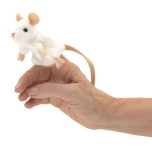 Load image into Gallery viewer, Mini White Mouse Folkmanis Puppet