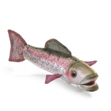 Load image into Gallery viewer, Mini Trout, Rainbow Folkmanis Puppet