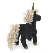 Load image into Gallery viewer, Mini Unicorn, Black Folkmanis Puppet