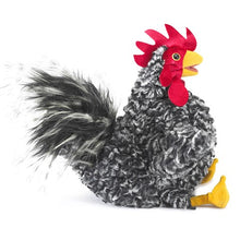 Load image into Gallery viewer, Rooster, Barred Rock Folkmanis Puppet