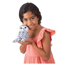 Load image into Gallery viewer, Owl, Small Snowy Owl Folkmanis Puppet
