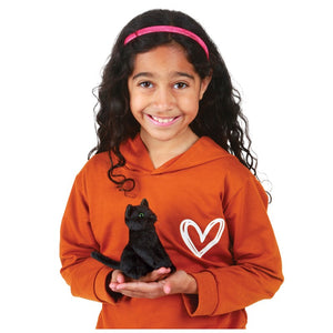Mini Cat, Black Folkmanis Puppet