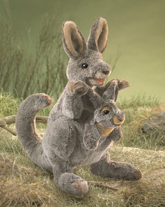 Kangaroo with Joey Folkmanis Puppet
