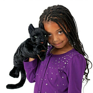 Cat, Black Folkmanis Puppet