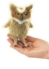 Load image into Gallery viewer, Mini Owl, Great Horned Folkmanis Puppet