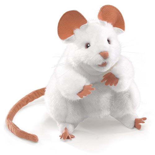 Mouse, White Folkmanis Puppet