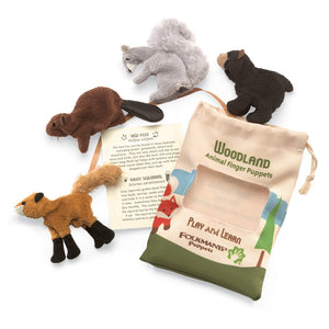 Woodland Animal Set Folkmanis Puppet