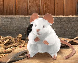 Mouse, White Folkmanis Puppet