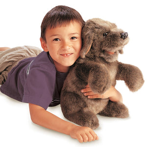 Dog, Sitting Folkmanis Puppet