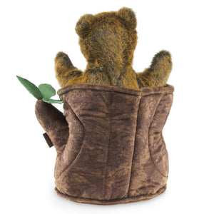 Bear In Tree Stump Folkmanis Puppet