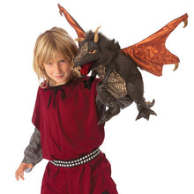 Load image into Gallery viewer, Dragon, Black Folkmanis Puppet